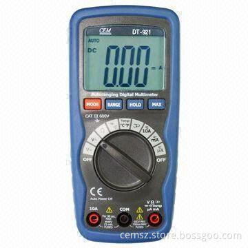 Compact Digital Multi-meter with Double Molded Plastic Housing, Measures 150 x 70 x 48mm